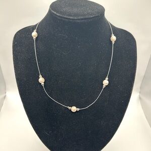 LAST CHANCE Vintage Sterling Karl Lagerfeld ‘KL’ Necklace 16 inch 3inch extender